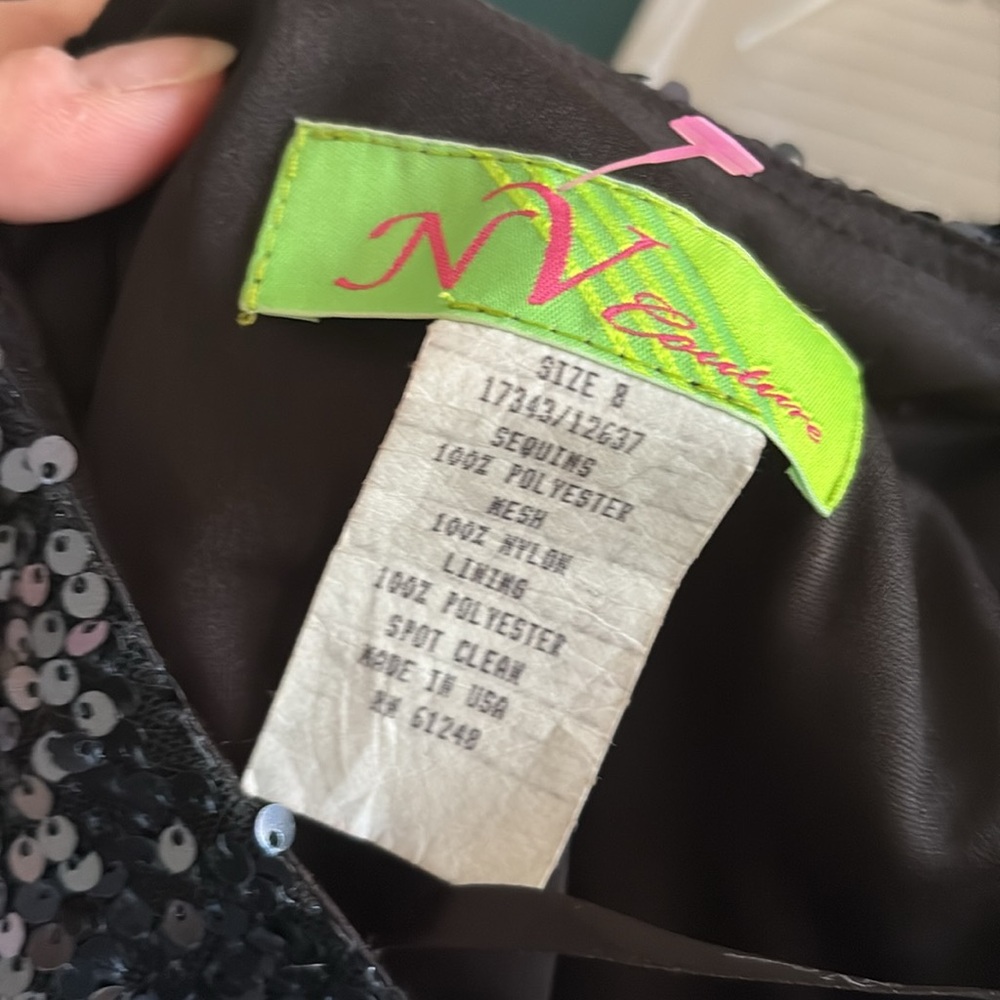 NWT $139 NV couture macys dress sz 8 sequins 933 - Picture 6 of 6
